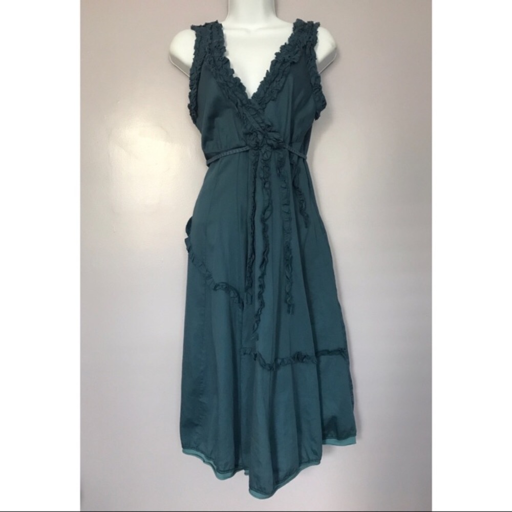 Hazel Clothes cotton, sleeveless blue dress